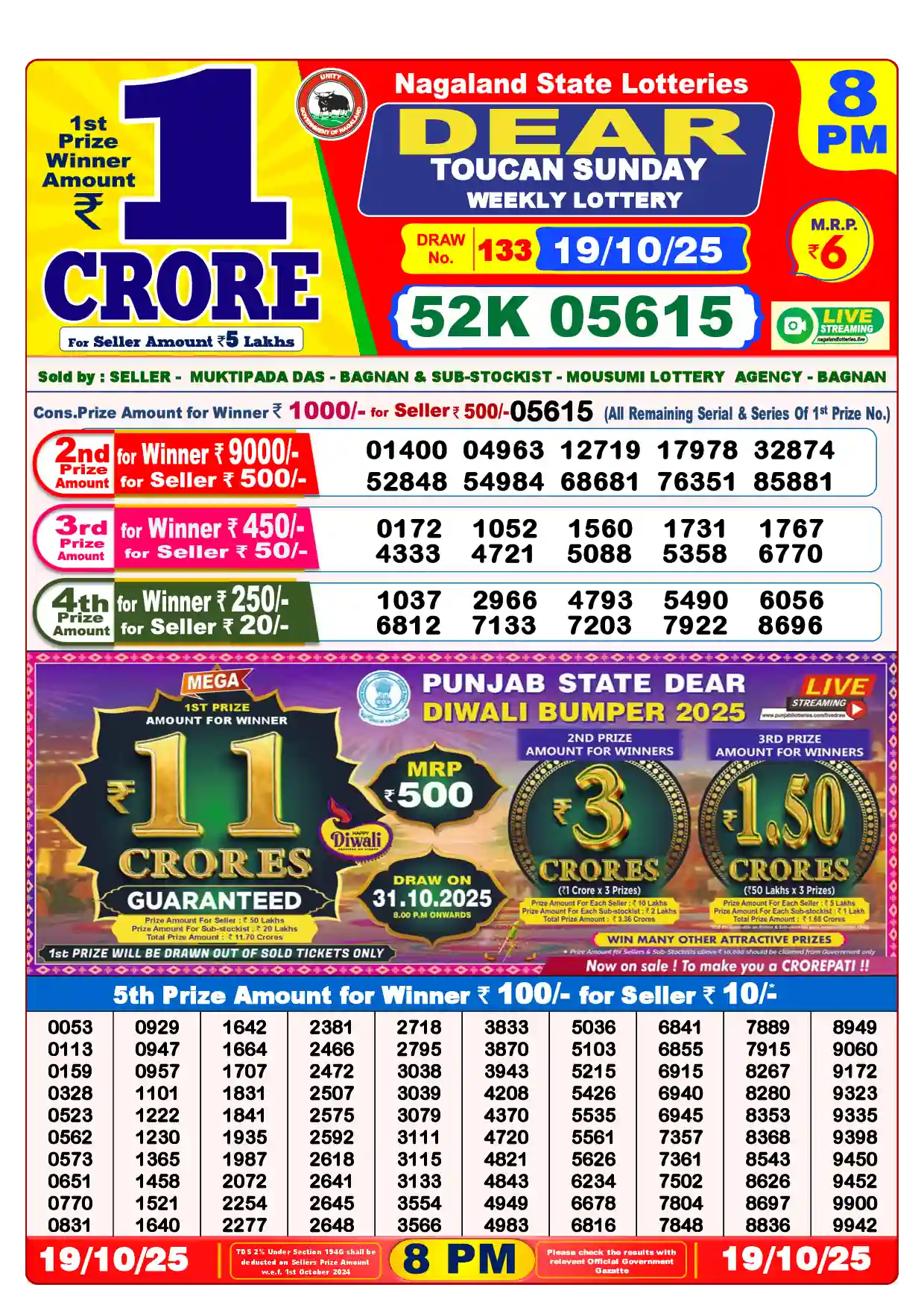 Lottery Result 8PM