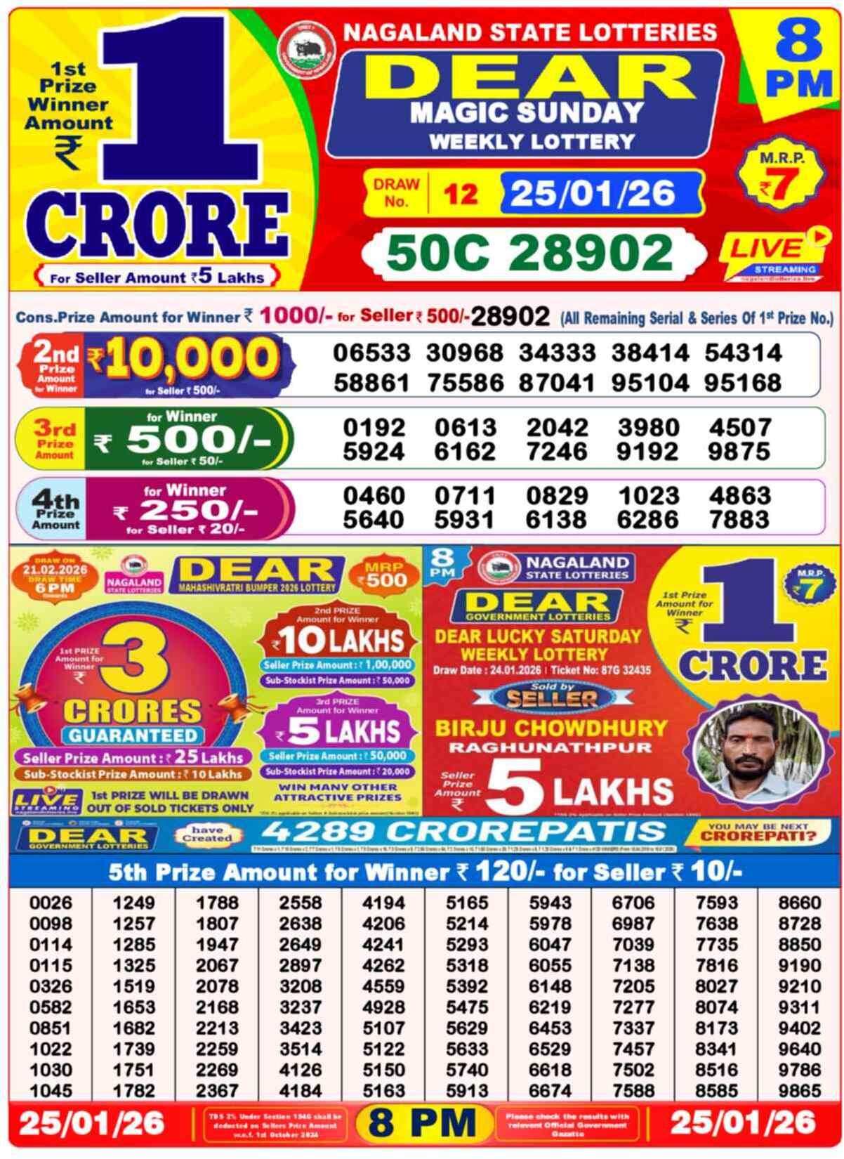 Lottery Result 8PM