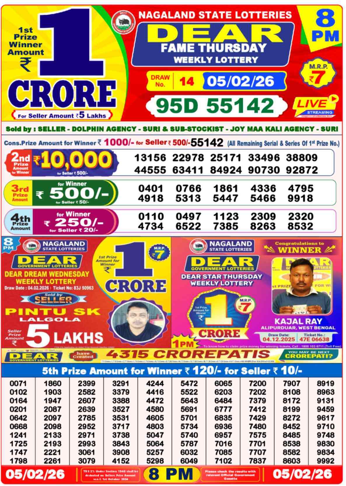 Lottery Result 8PM